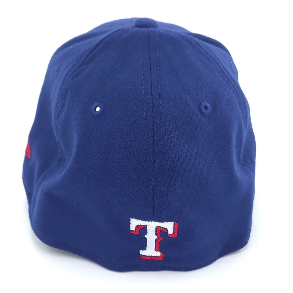 New Era Texas Rangers Hat Mens L/XL Blue 39THIRTY Stretch MLB Baseball Cap NEW